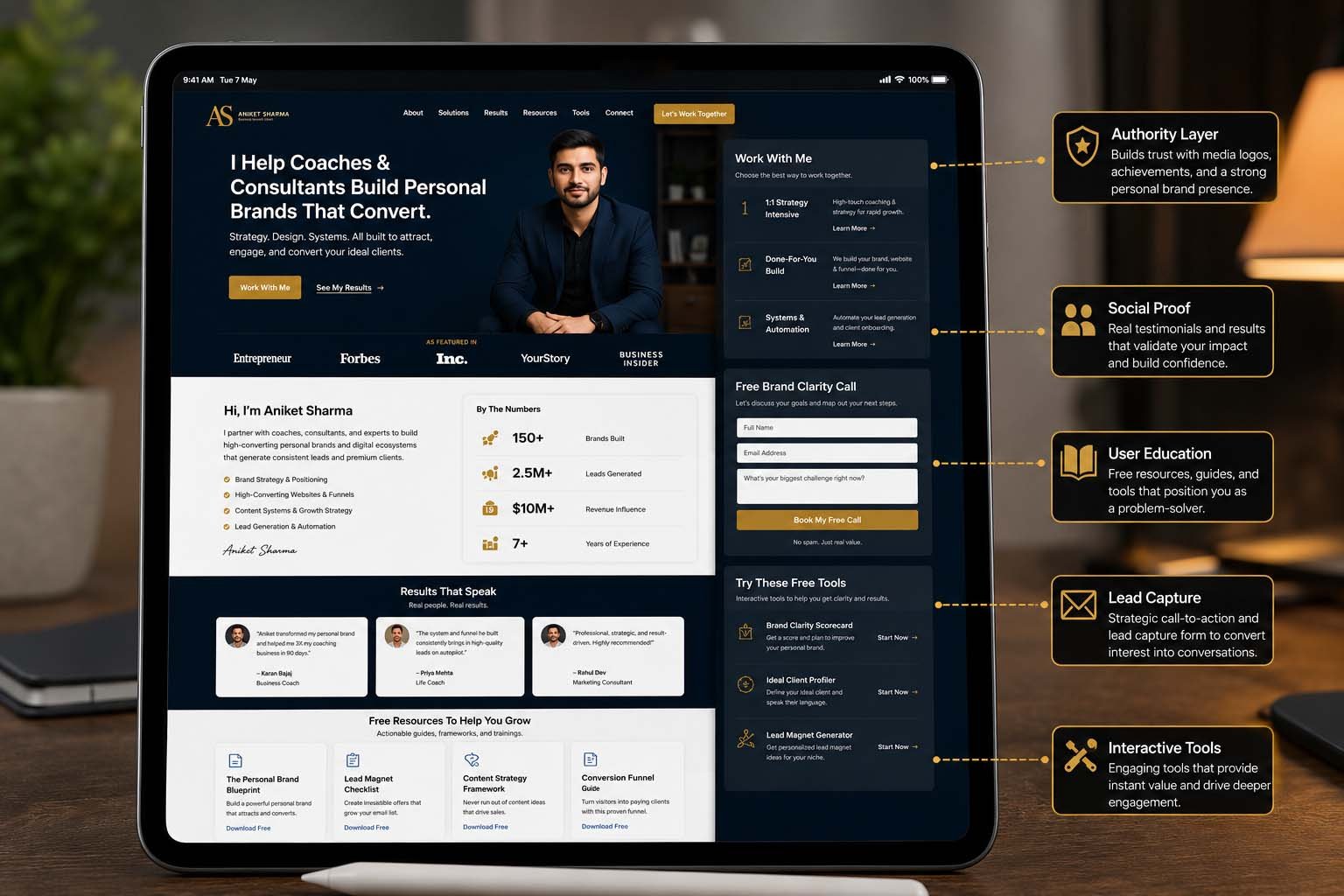 Website showcase