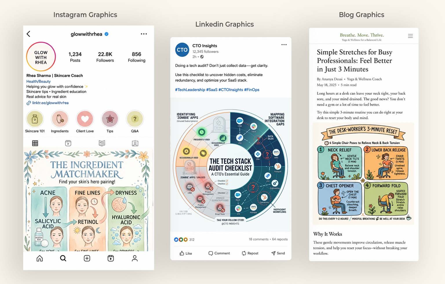 Infographic samples
